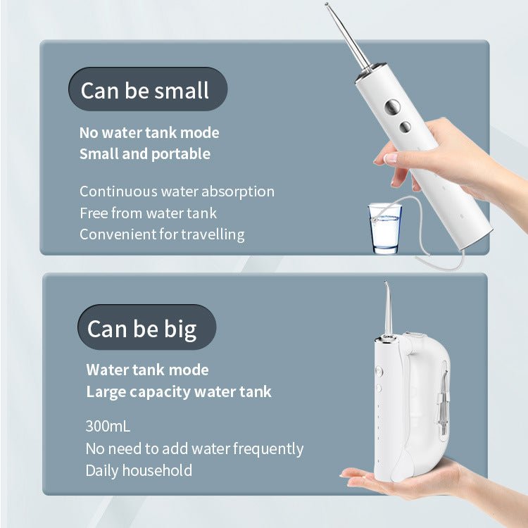 VELORA Portable Water Flosser — 300ml, USB Rechargeable, 5 Modes - VELORA - Bathroom Accessories
