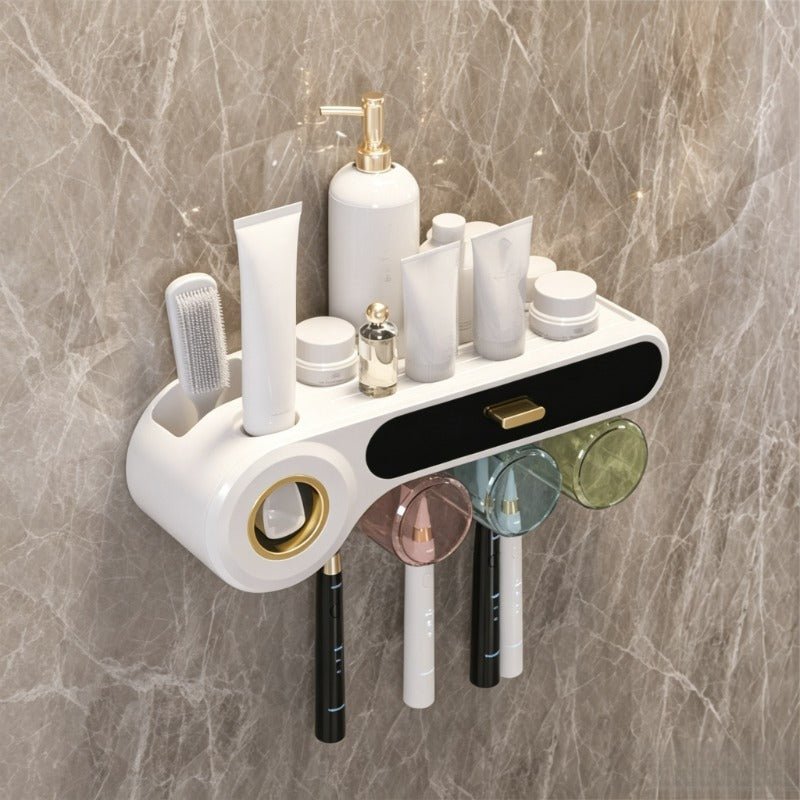 VELORA Wall-Mount Toothbrush & Toothpaste Dispenser - VELORA - Bathroom Accessories