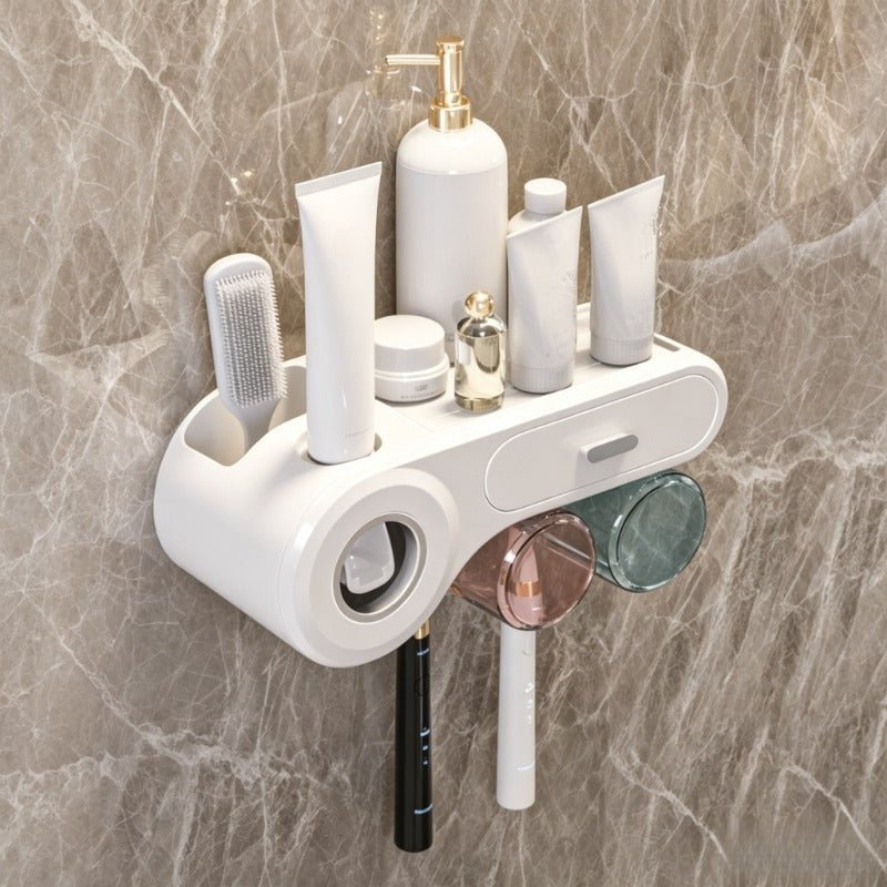 VELORA Wall-Mount Toothbrush & Toothpaste Dispenser - VELORA - Bathroom Accessories