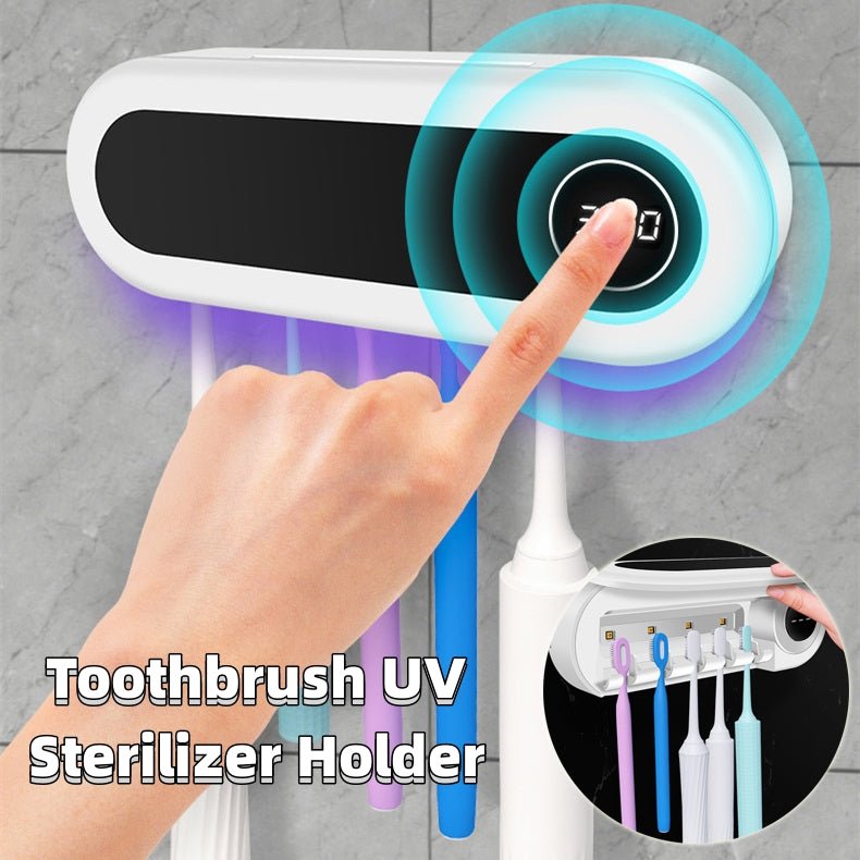 VELORA UV Toothbrush Sterilizer — Wall-Mounted | Kills 99.9% of Bacteria - VELORA - Bathroom Accessories