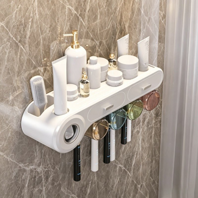 VELORA Wall-Mount Toothbrush & Toothpaste Dispenser - VELORA - Bathroom Accessories