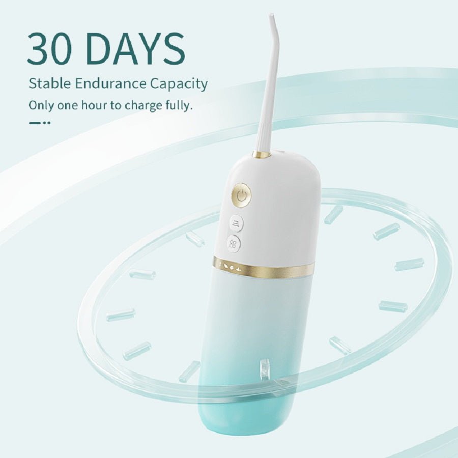 VELORA Portable Water Flosser 200ml — IPX7 Waterproof, USB Rechargeable - VELORA - Oral Care