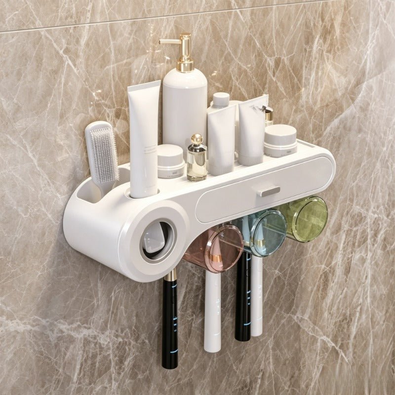 VELORA Wall-Mount Toothbrush & Toothpaste Dispenser - VELORA - Bathroom Accessories
